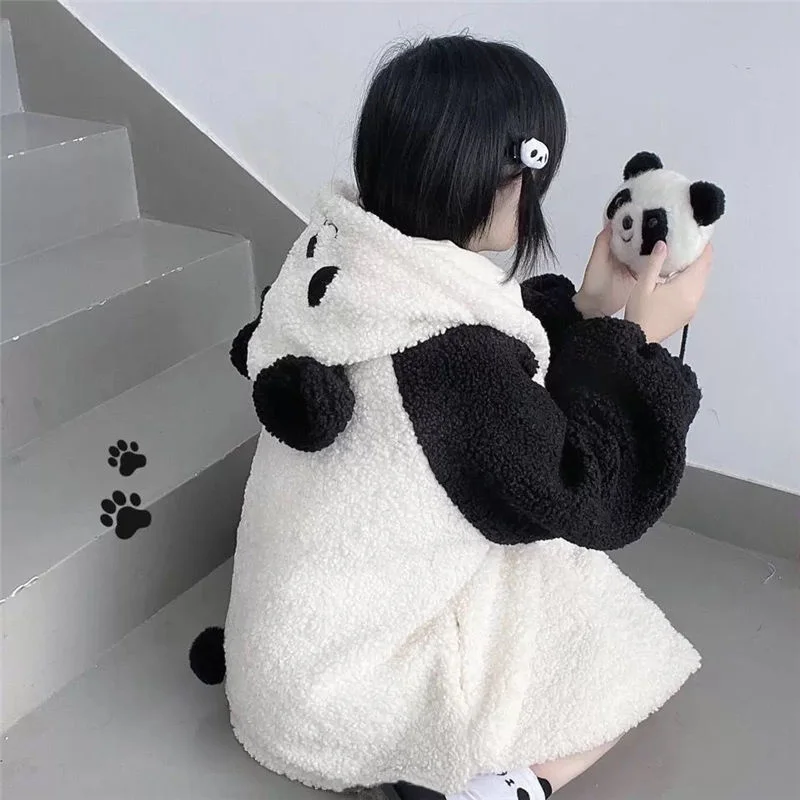 Winter Hooded Coat - Panda Edition word1