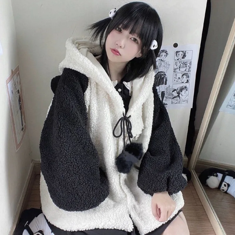 Winter Hooded Coat - Panda Edition word1