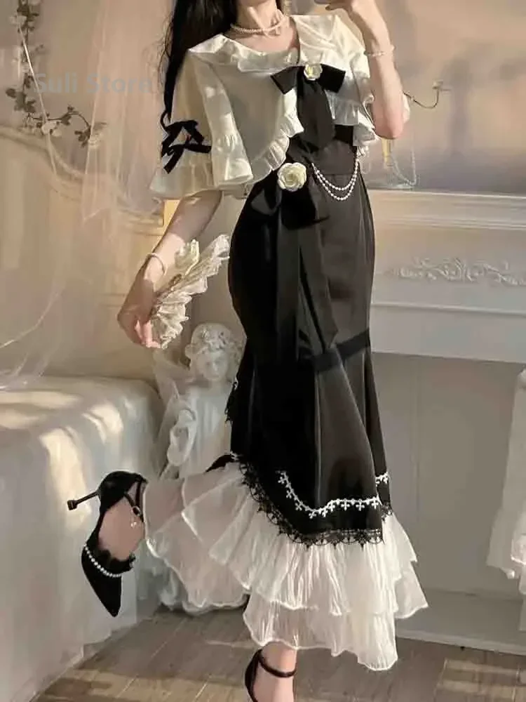 Fairy Midi Dress - Romantic Goth Aesthetic word1