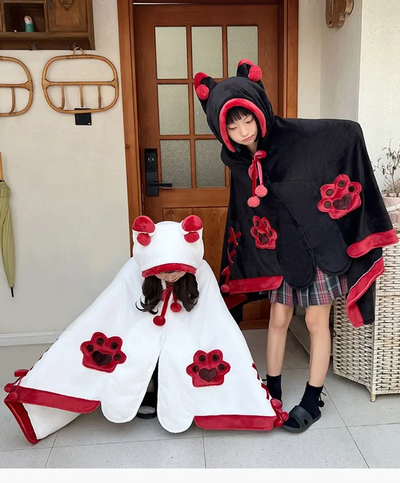 Kawaii Winged Eared Plush Cape word3