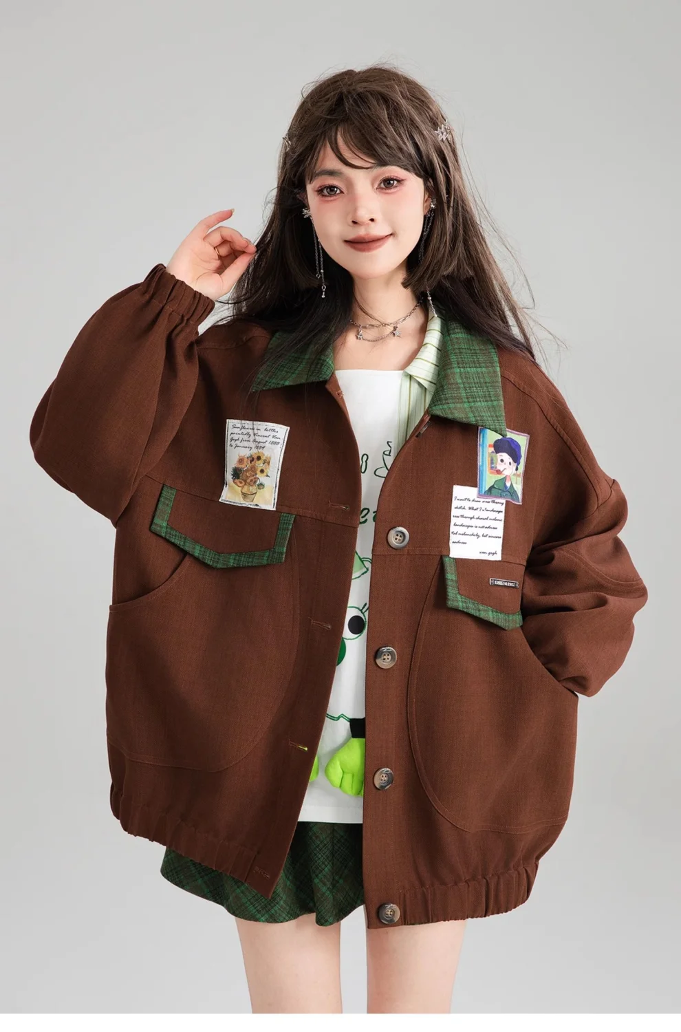 Brown Corduroy Jacket - Preppy Aesthetic word2