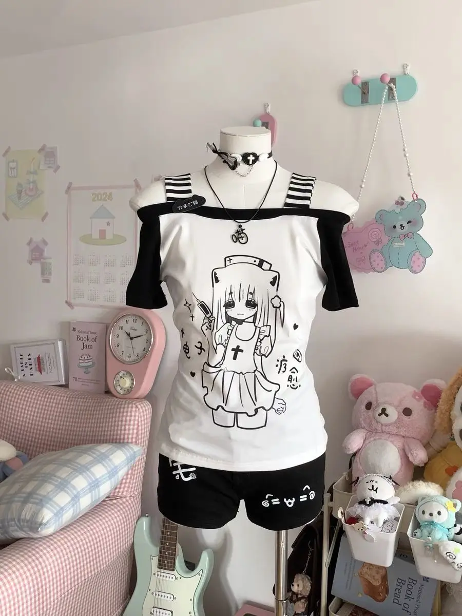 Cat Girl Nurse T-Shirt word2