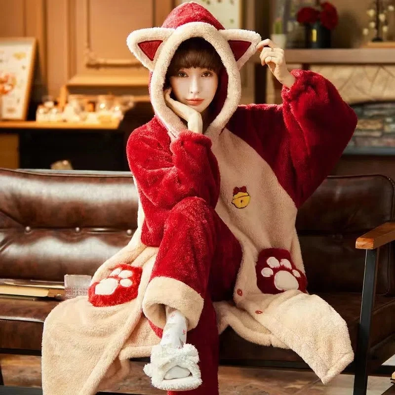Two Piece Fluffy Kigurumi Pajamas word2