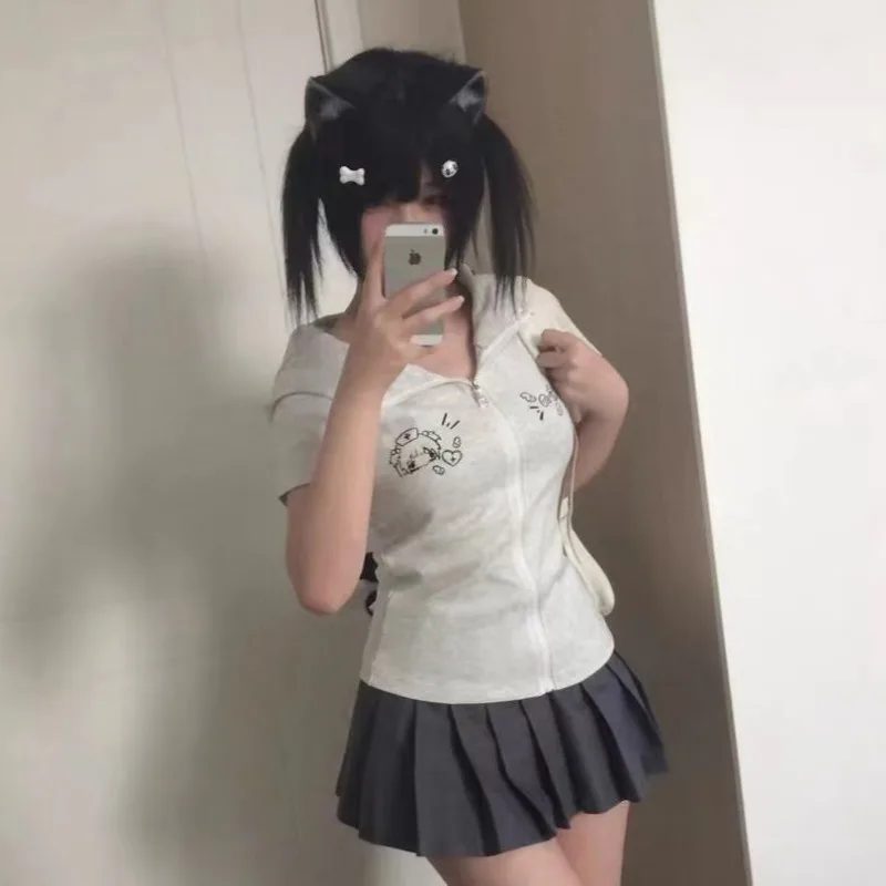 Midnight Neko Zip Hoodie - Yami Kawaii Aesthetic word1