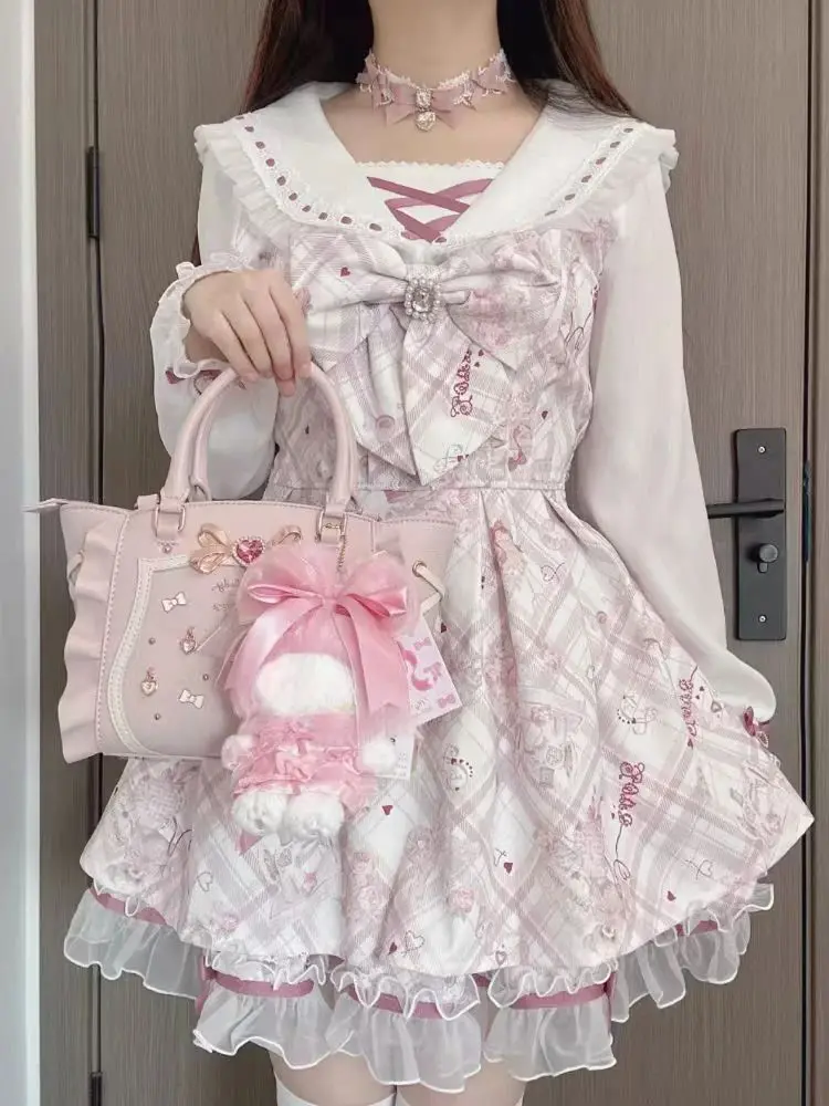 Kawaii Pink Hime Lolita Dress word3