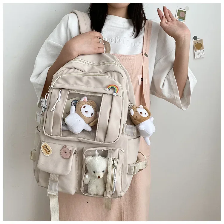 Kawaii Vinyl Pockets Backpack word3