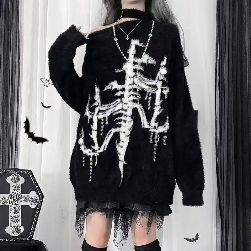 Gothic Fluffy Sweaters - Harajuku Edition word2
