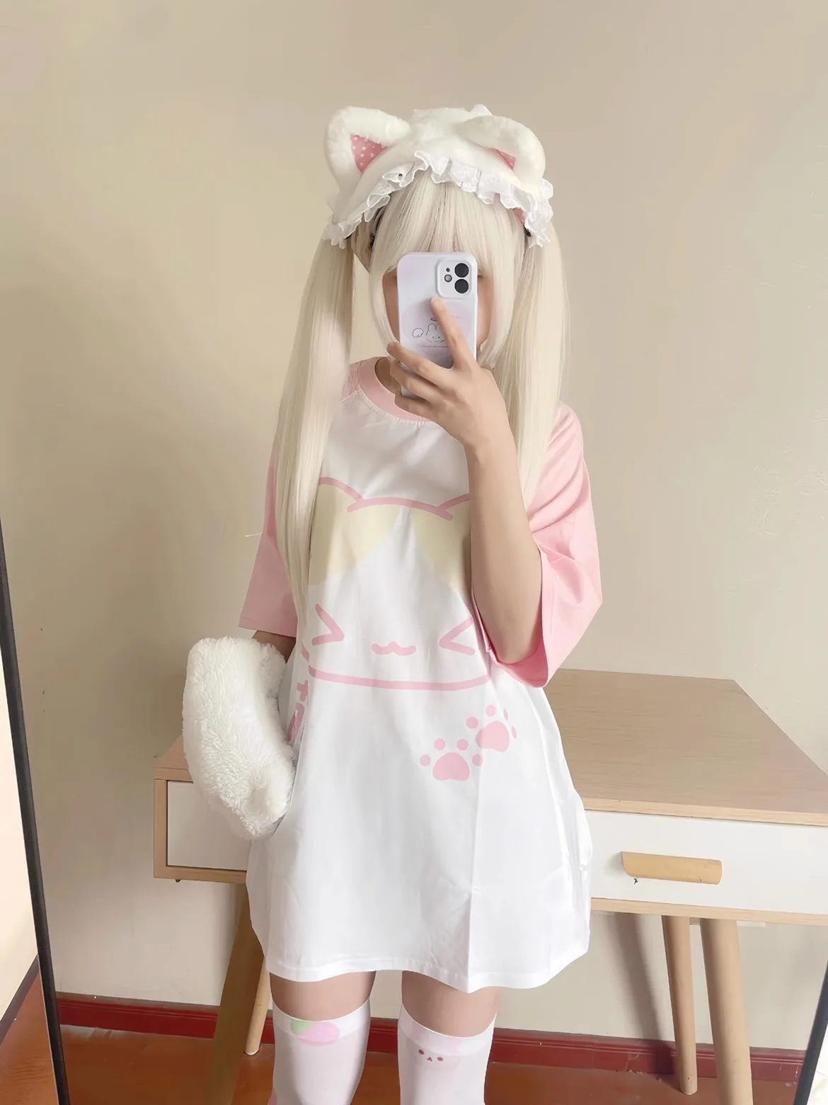 Kawaii Neko T-Shirt - Yume Kawaii Aesthetic word2