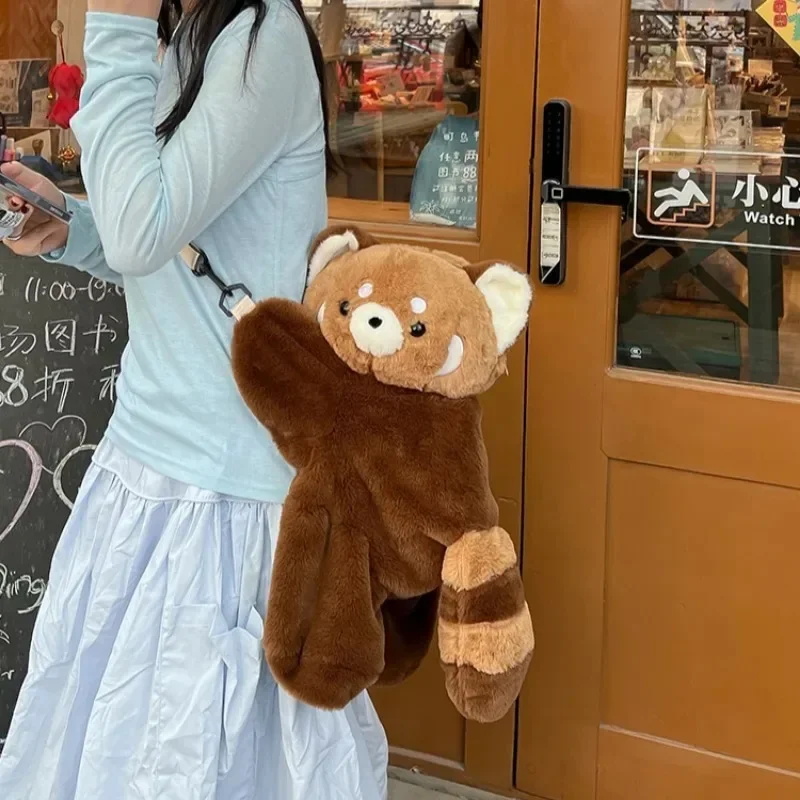 Red Panda Plush Backpack word2
