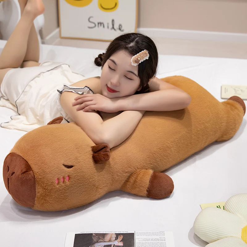 Chonky Sleeping Capybara Plushie word1