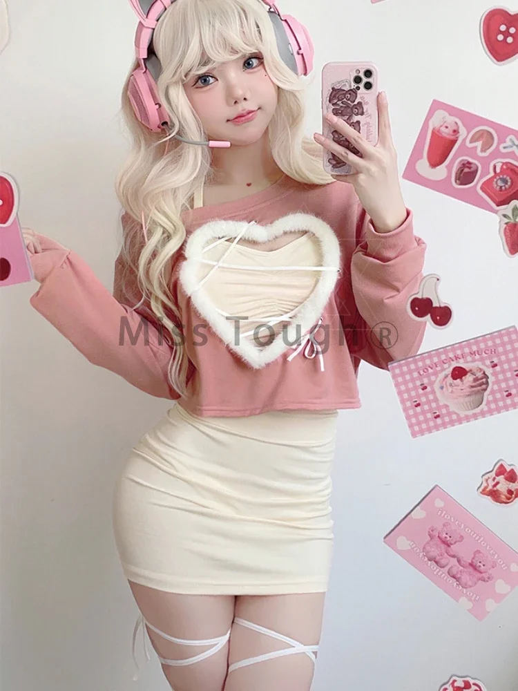 Korean Style Mini Dress Coord - Chunyu Aesthetic word2