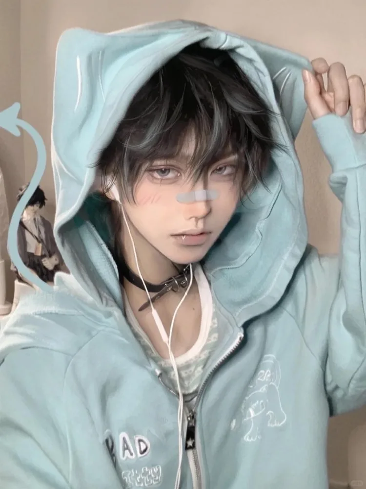 Eared Hoodie - Harauku Aesthetic word1