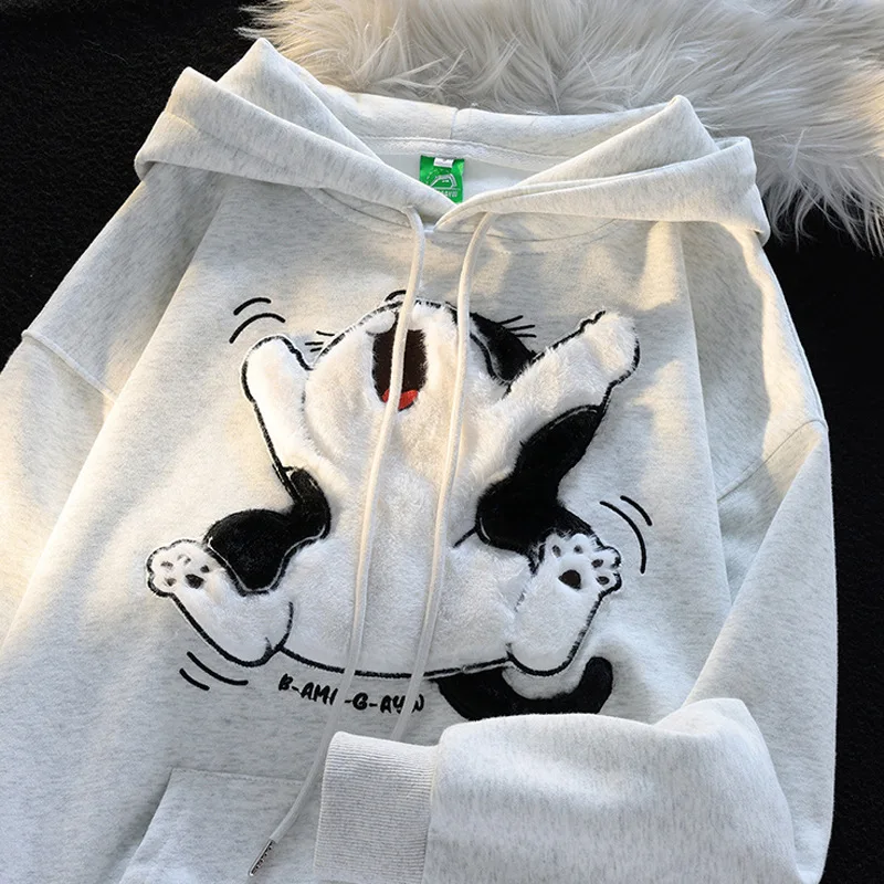 Kawaii Fluffy Neko Pullover Hoodie word3