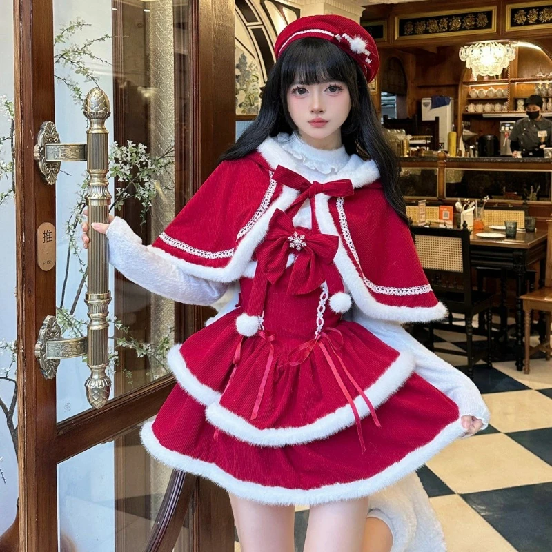 Sweet Lolita Crimson Winter Dress word1