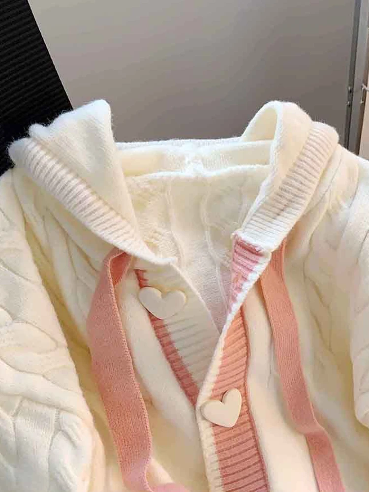 Creamy Pink Cardigan Sweater word3