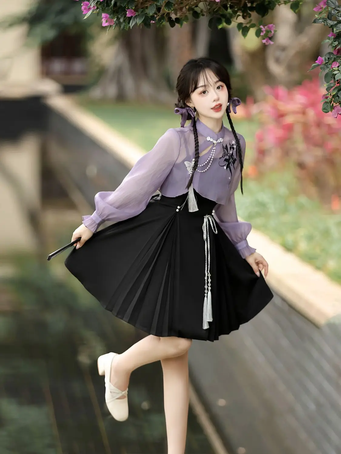 Lavender Set - Qi Lolita Aesthetic word2