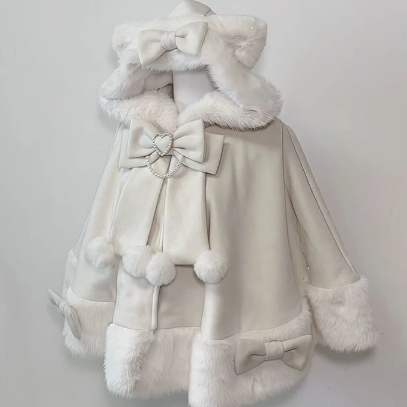 Hooded Fluffy Cat Eared Cloak word3