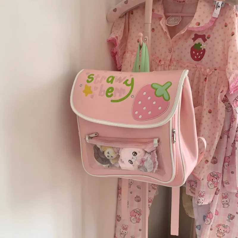 Pink Strawberry Ita-Bag - Jojifuku Aesthetic word1