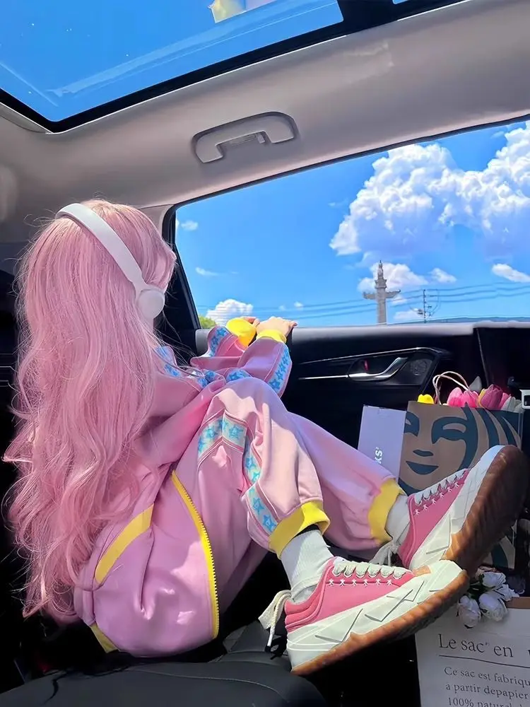 Pink and Yellow Tracksuit - Yume Kawaii Aesthetic word1