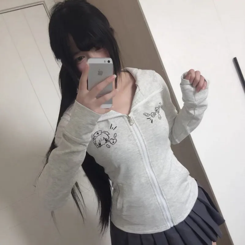 Midnight Neko Zip Hoodie - Yami Kawaii Aesthetic word1