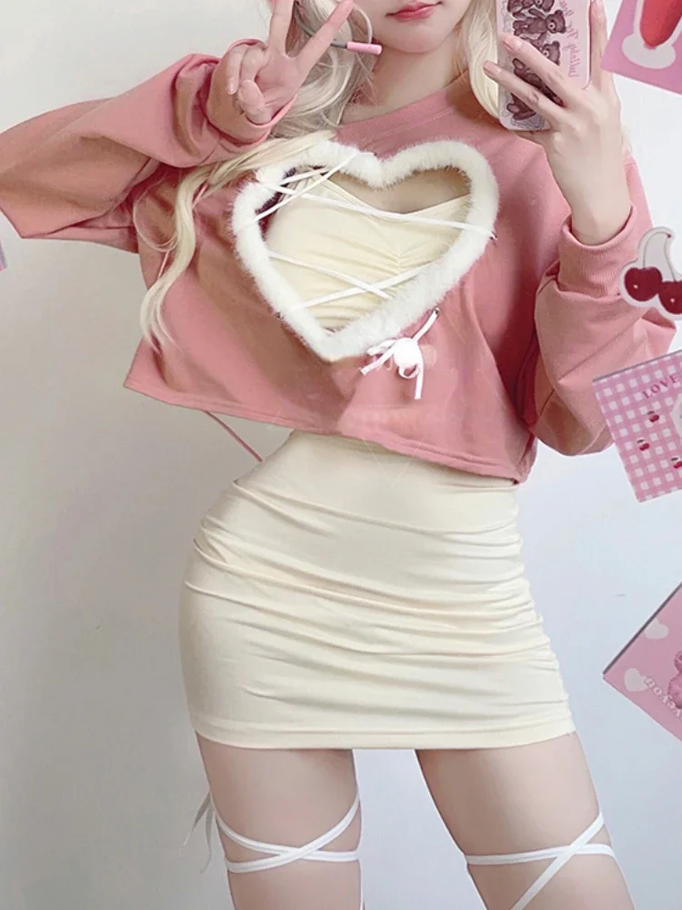 Korean Style Mini Dress Coord - Chunyu Aesthetic word2
