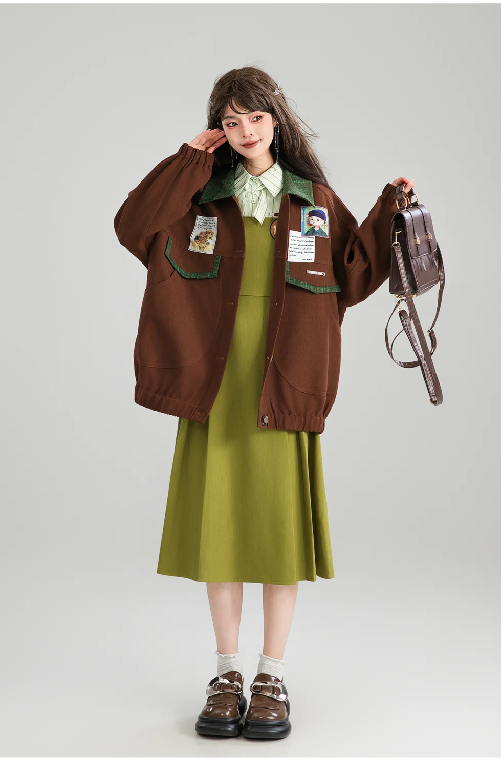 Brown Corduroy Jacket - Preppy Aesthetic word2