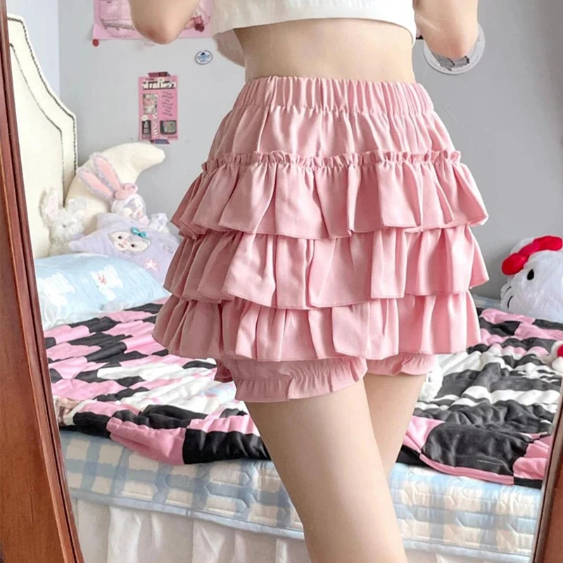Ruffled Pink Mini Skirt word2