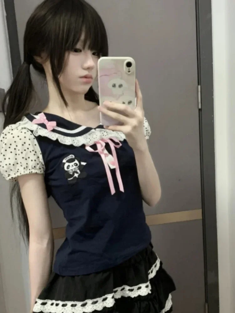 Midnight Panda Sailor Kawaii T-Shirt word3