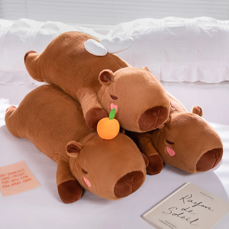 Chonky Sleeping Capybara Plushie word1