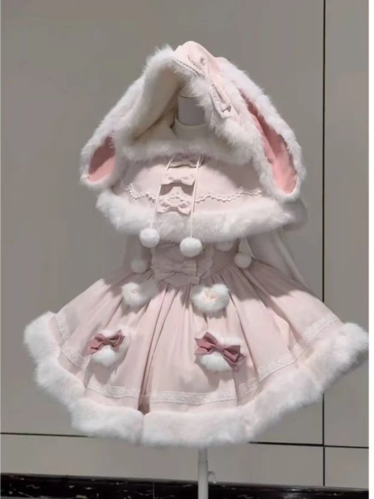 Fluffy Bunny Dress - Sweet Lolita Aesthetic word3