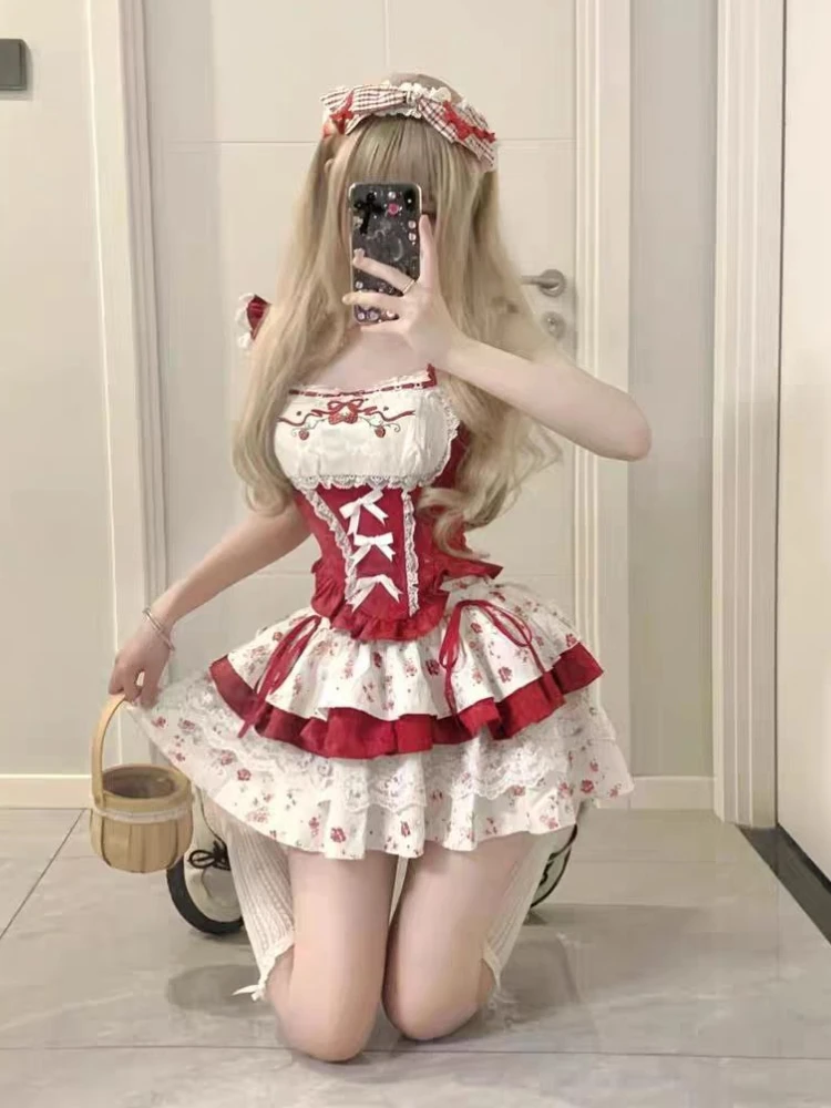 Strawberry Parfait Dress - Sweet Lolita Aesthetic word3