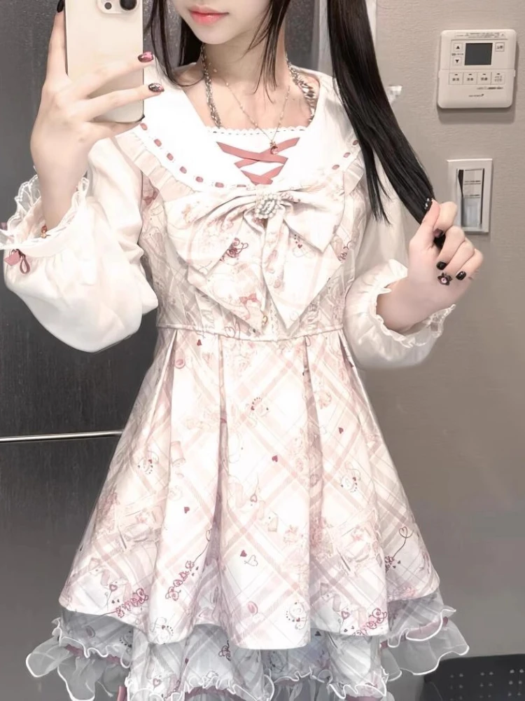 Kawaii Pink Hime Lolita Dress word3