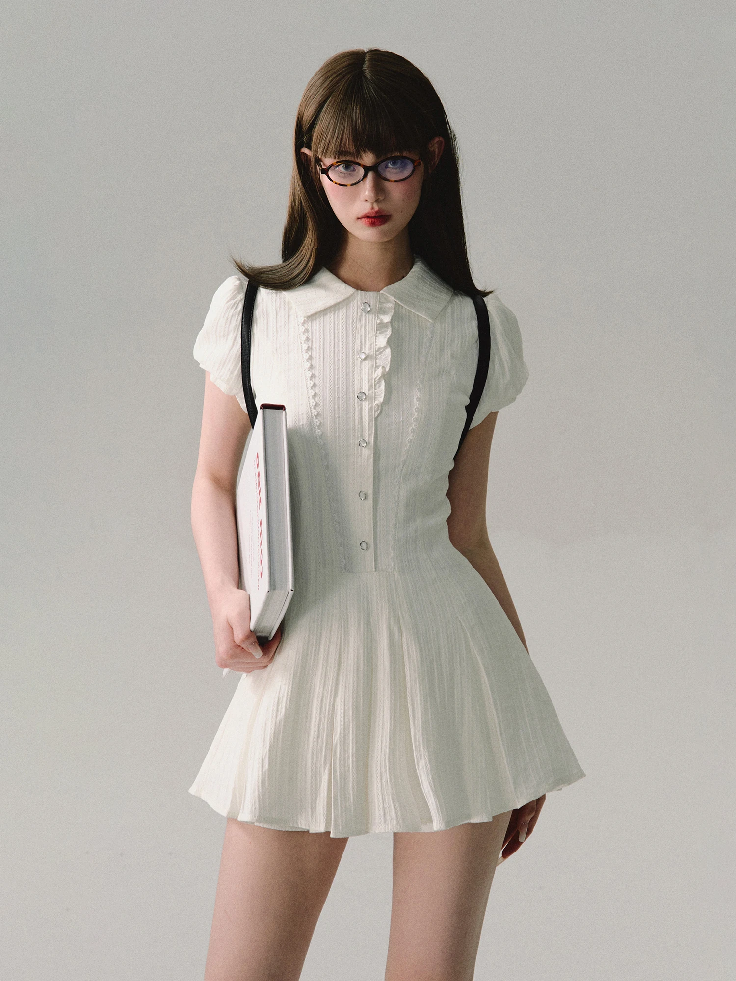 Literature Girl Mini Dress word1