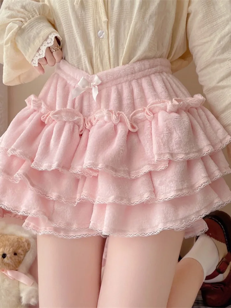 Sweet Lolita Plush Skirt word1