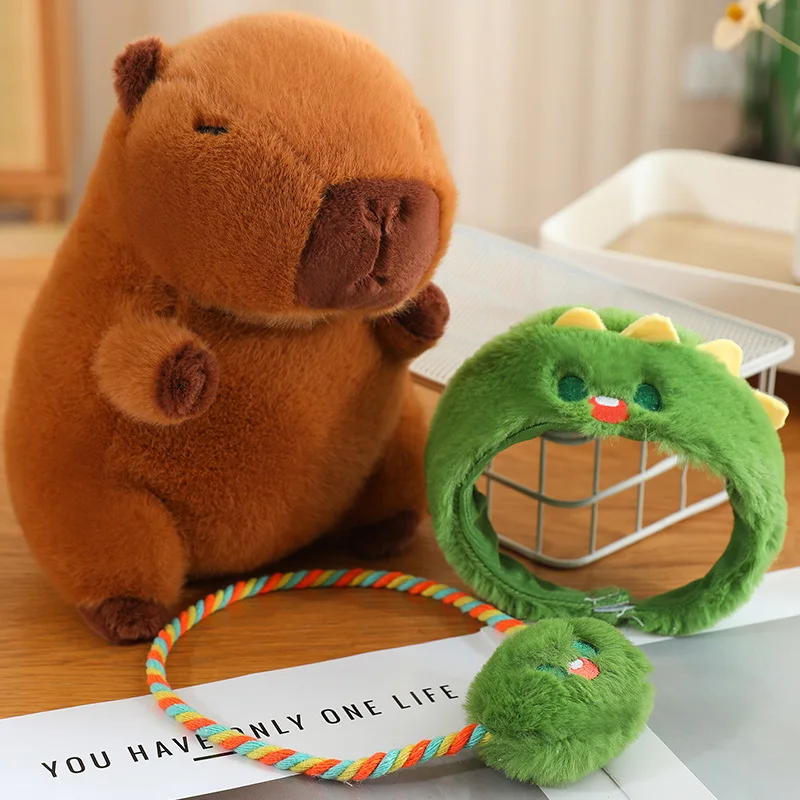 Hatted Capybara Plushies - Squeaky Purse Edition word2