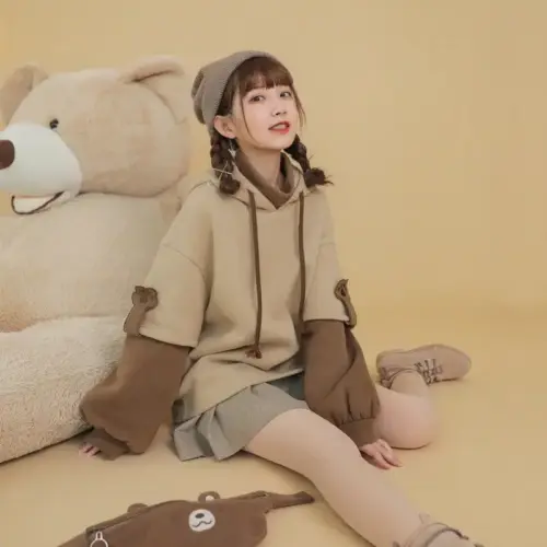 The Bear Hoodie - Harajuku Aesthetic